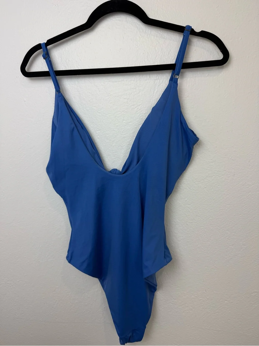 NWT Andie Santorini One Piece Swimsuit Horizon Blue Size Large Cutout Swimwear